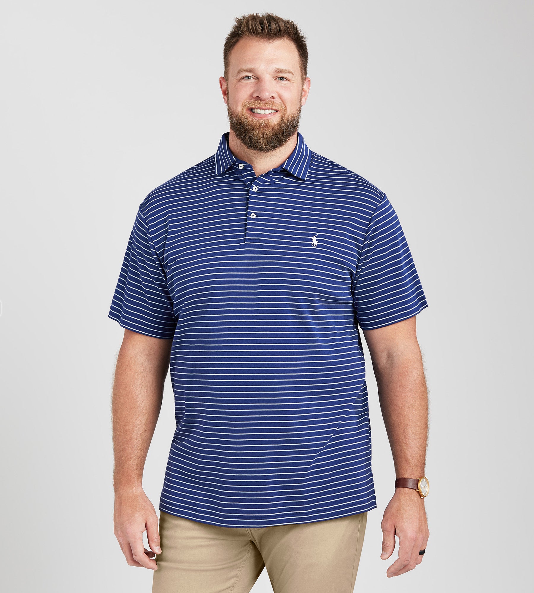 Bench Black And White Striped Polo Shirt Mens Sergio Tacchini