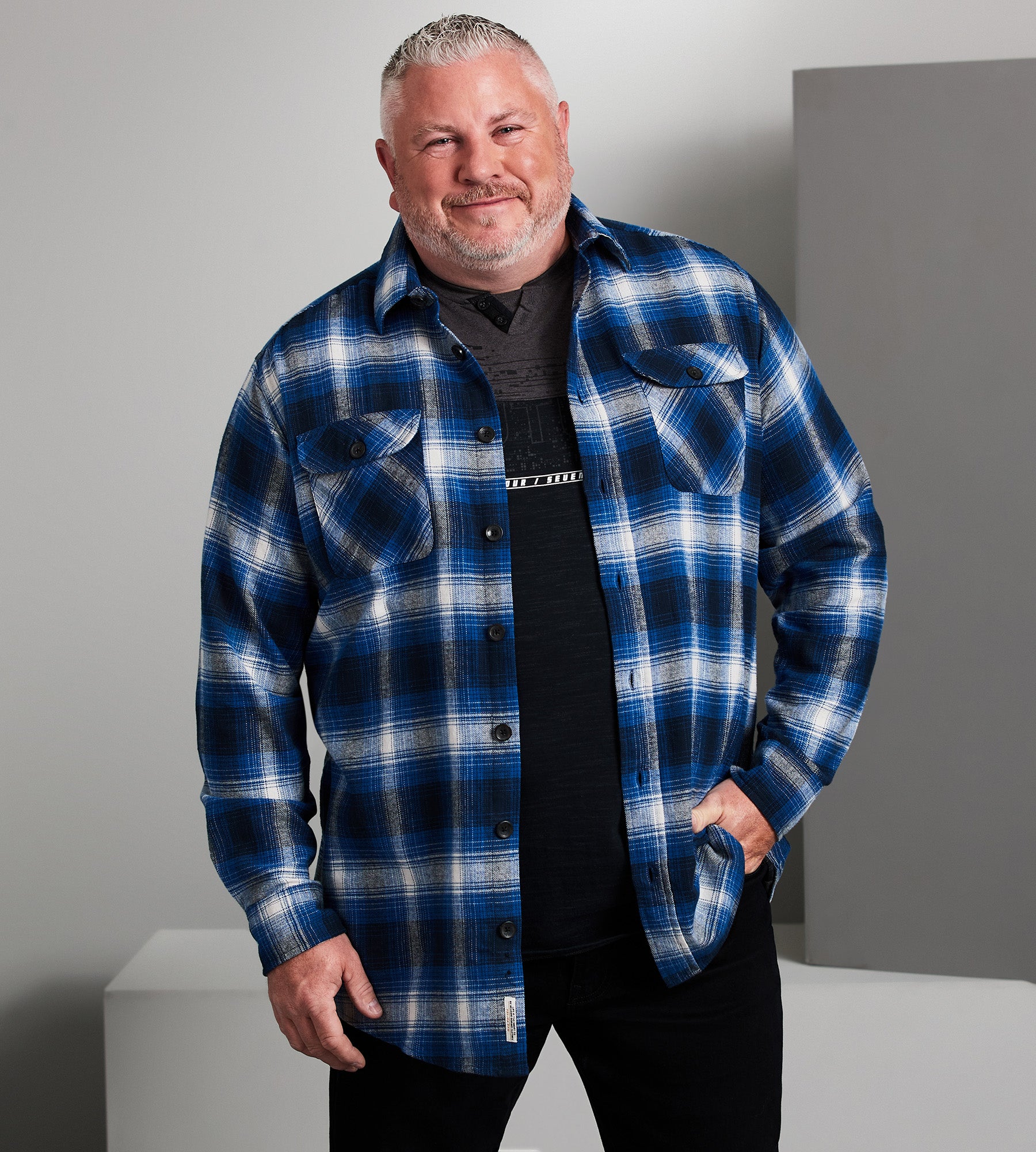 Plaid Flannel Long Sleeve Sport Shirt – Mr. Big & Tall