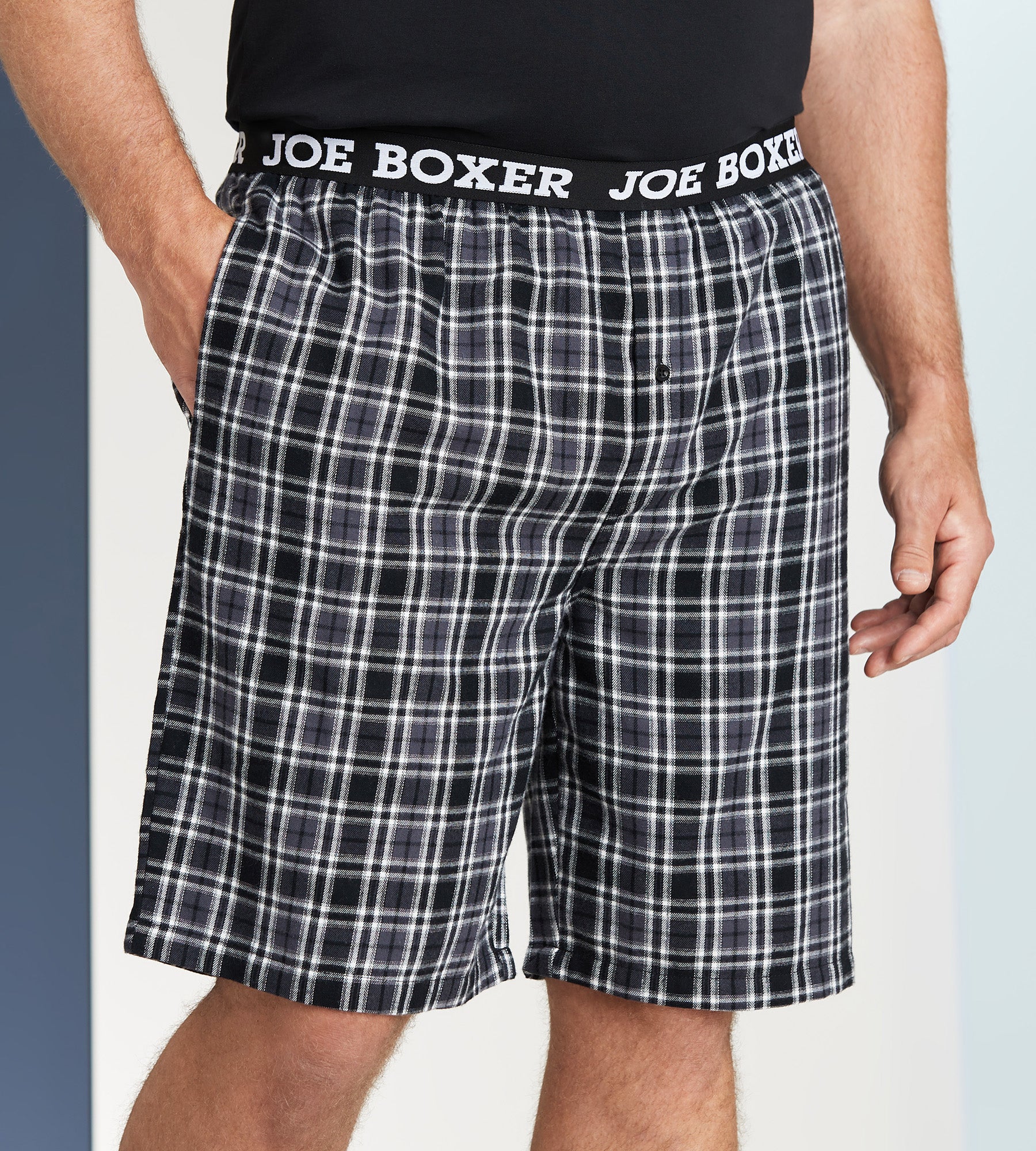 Flannel Plaid Jam Shorts Joe Boxer Big Tall Men's