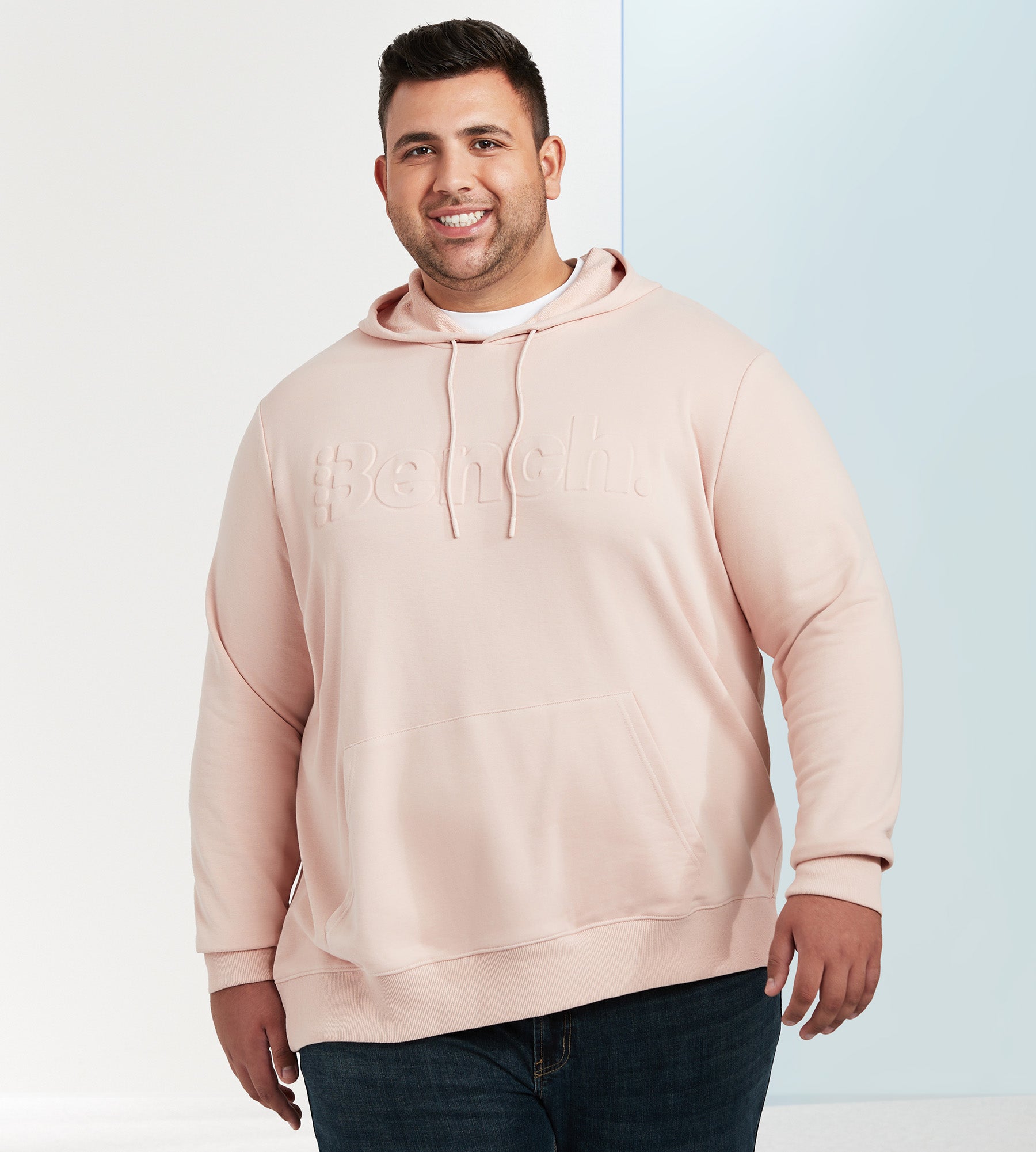 Embossed Logo Pull Over Hoodie | Bench | Mr. Big & Tall