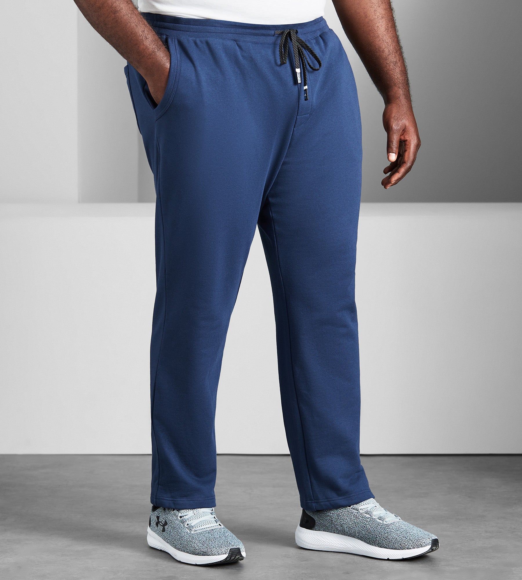 PacSun Navy Wide Leg Track Pants