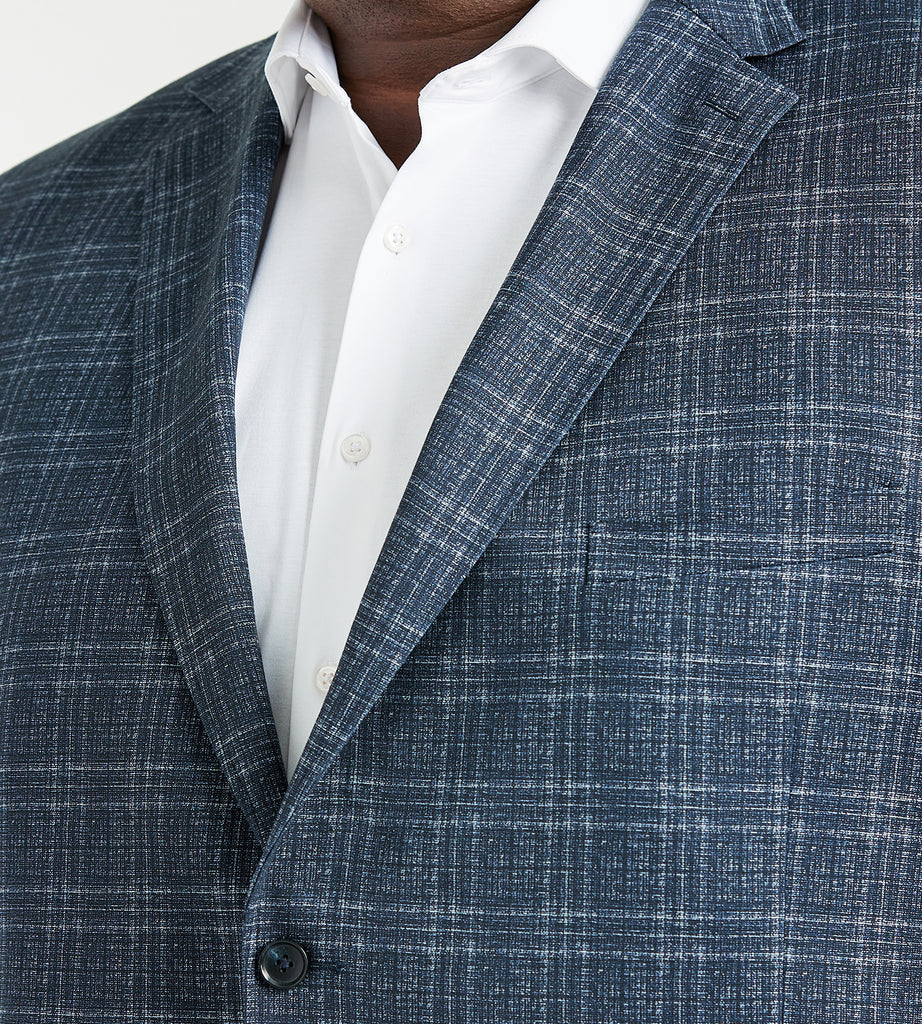 Modern Fit Windowpane Knit Sport Jacket – Mr. Big & Tall