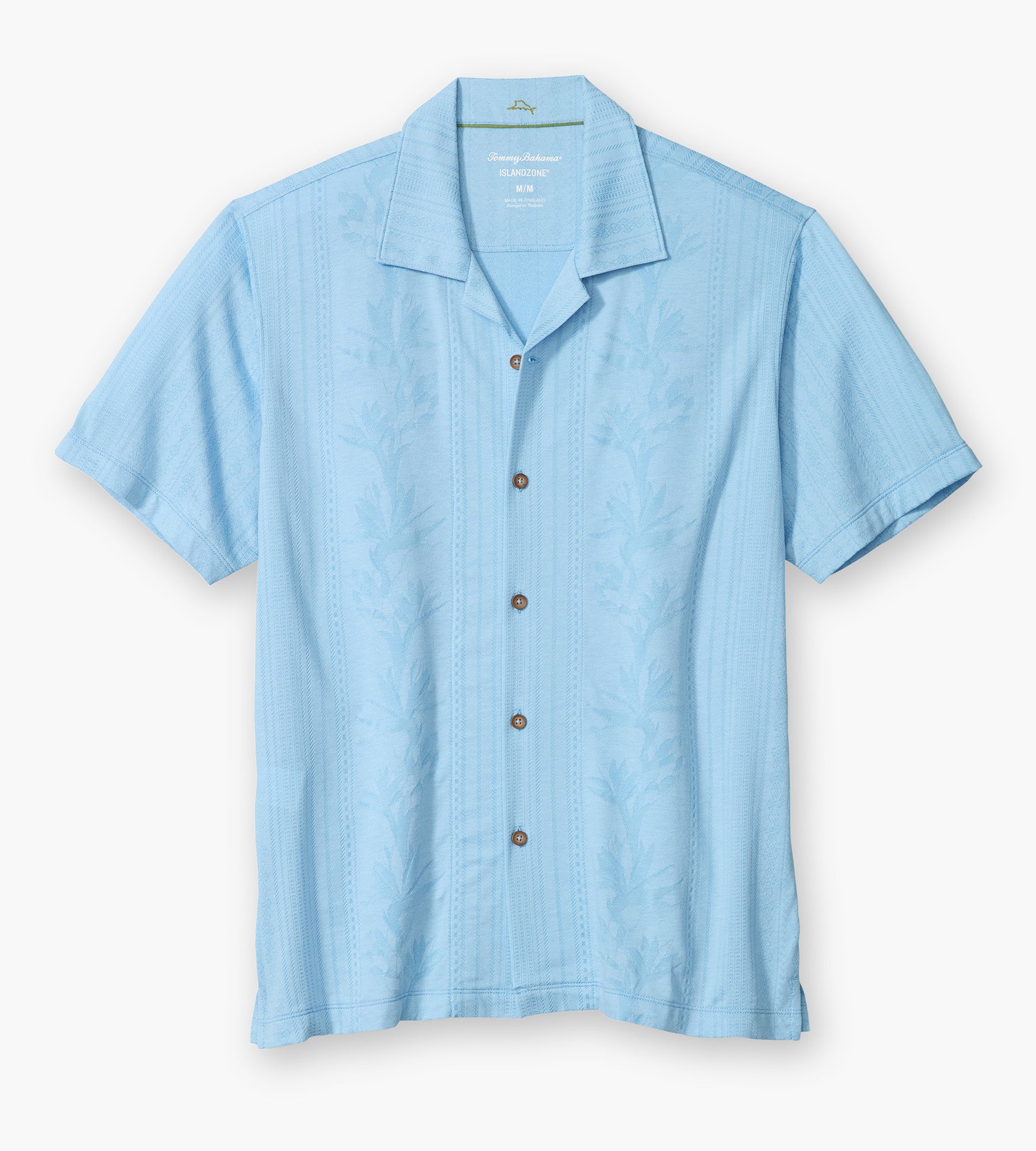 Palm Fresco Beach Border Camp Shirt