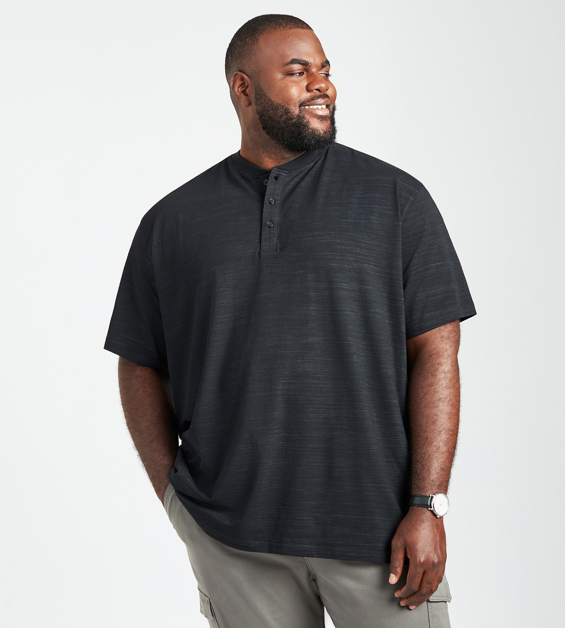 Britches Slub Henley | Britches | Mr. Big & Tall Men's Clothing