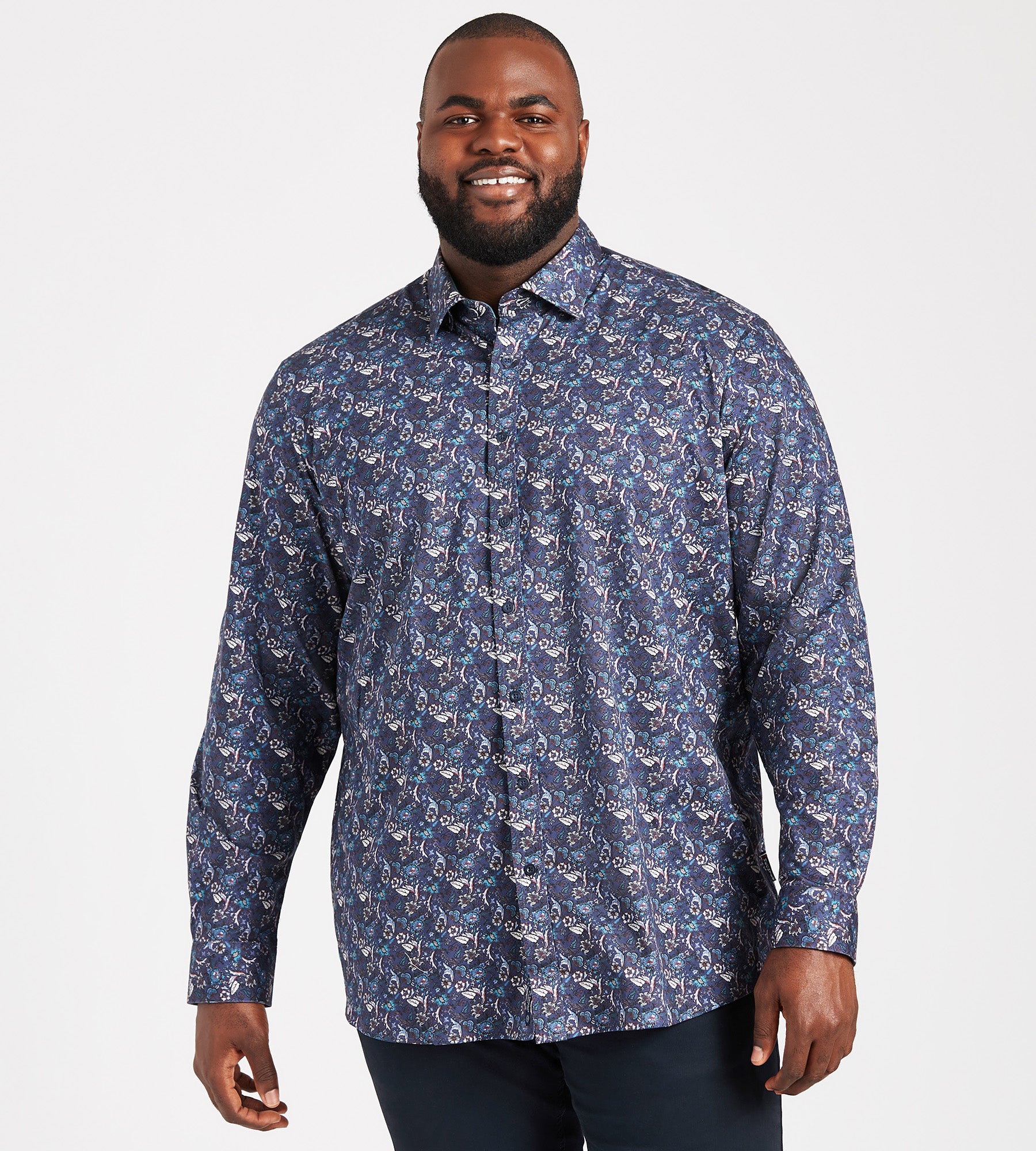 360 Stretch Floral Print Shirt