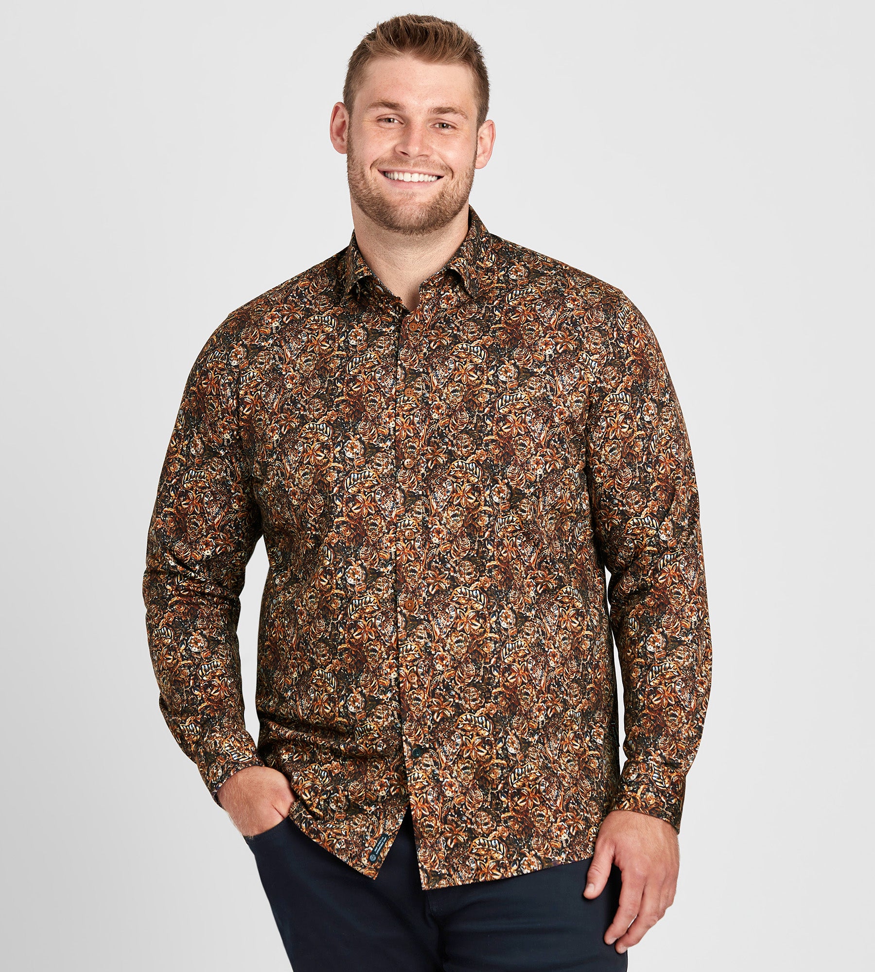 Botanical Leaf Print Shirt