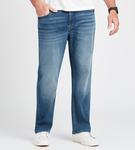 Relaxed Fit Medium Wash Jeans – Mr. Big & Tall