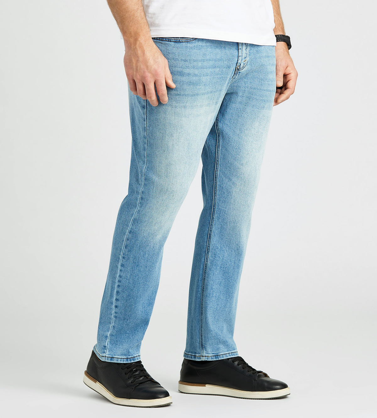 Straight Leg Denim Light Wash