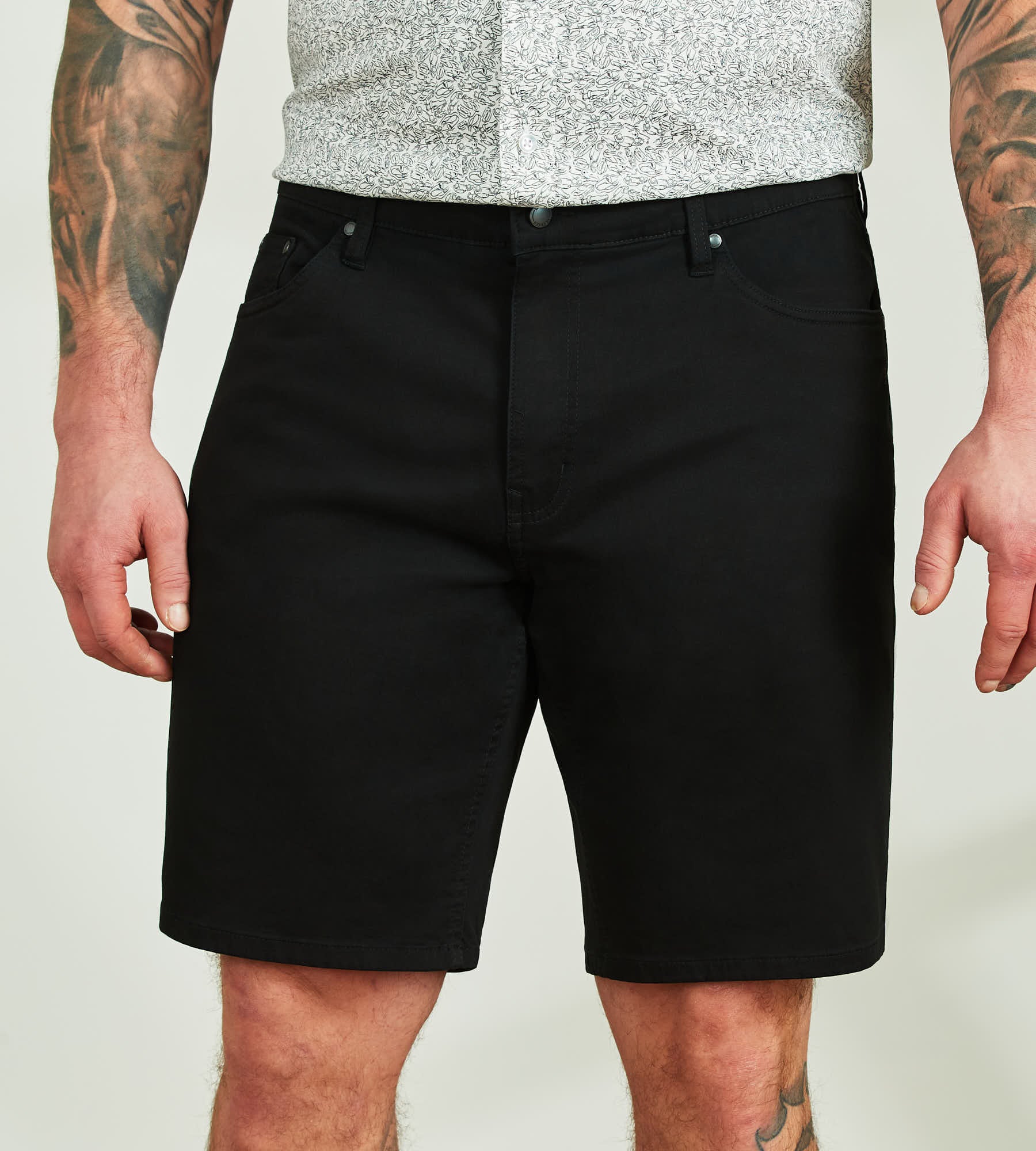 Five-Pocket Twill Shorts | Hechter Paris | Mr. Big & Tall