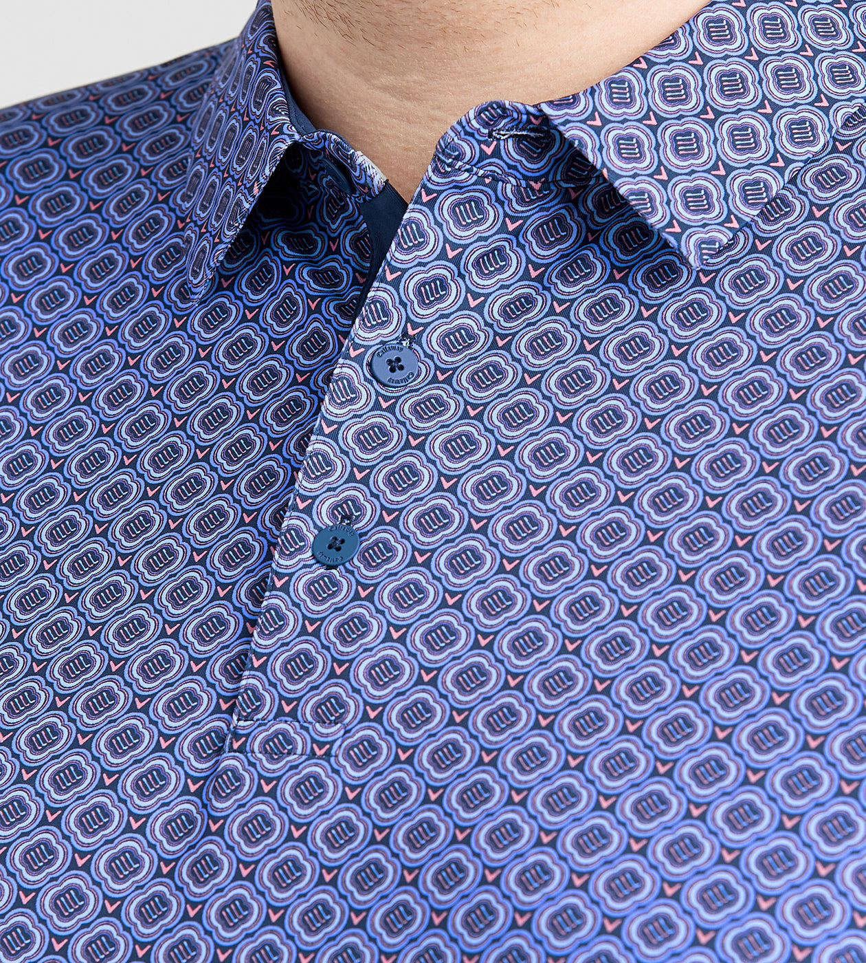 Golf Club Geo Print Polo – Mr. Big & Tall