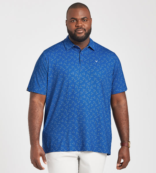 Large Chevron Printed Polo – Mr. Big & Tall