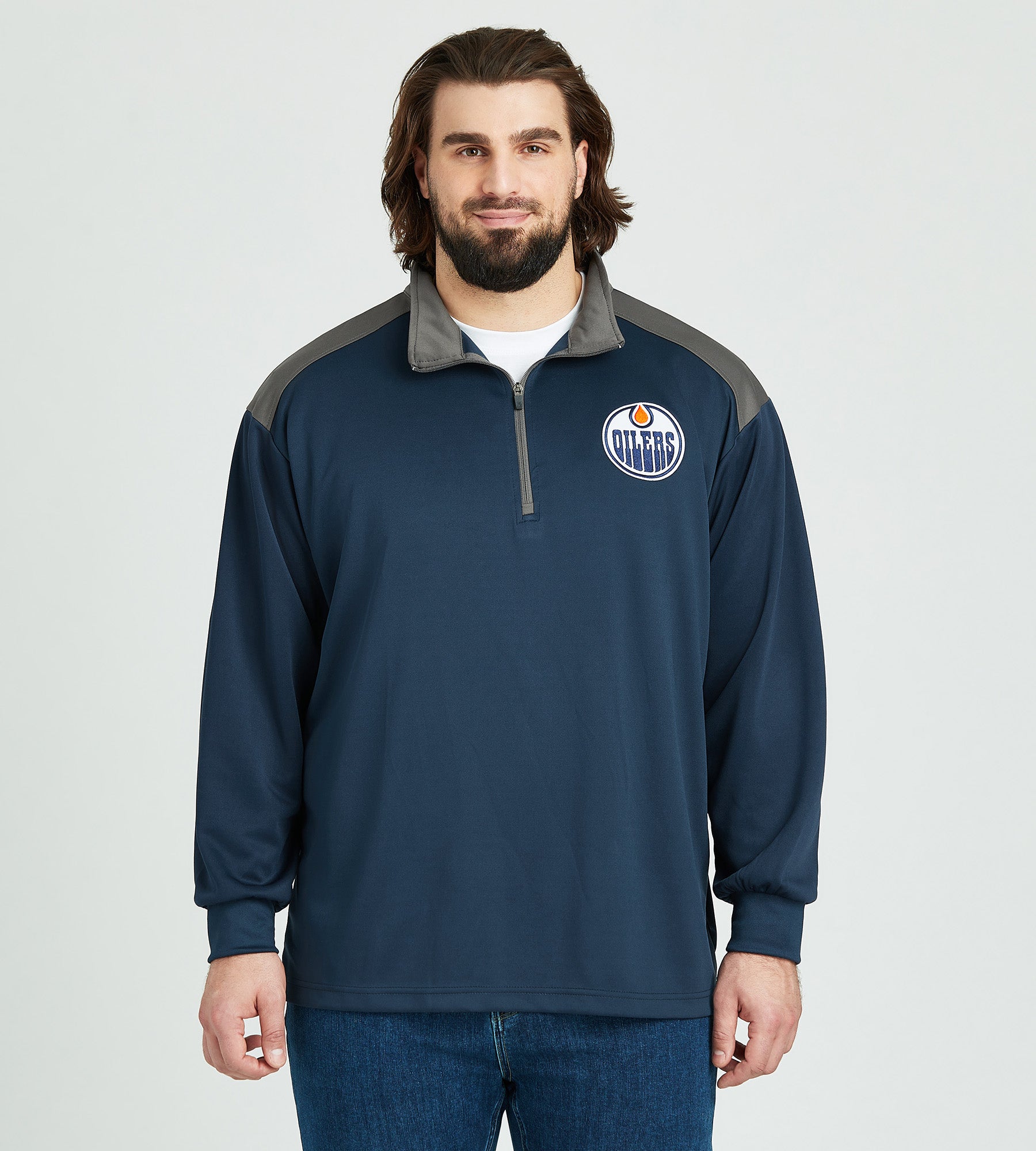 Edmonton Oilers NHL 1/4 Zip Pullover