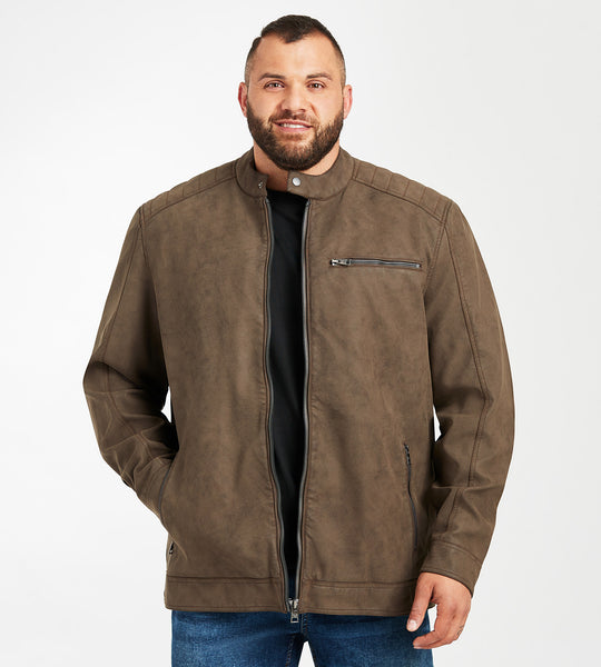 Faux Suede Jacket – Mr. Big & Tall
