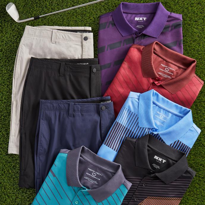 Shop athletic polos from brands like NXT and Britches at Mr. Big & Tall Menswear in Canada. Available in-store and online.