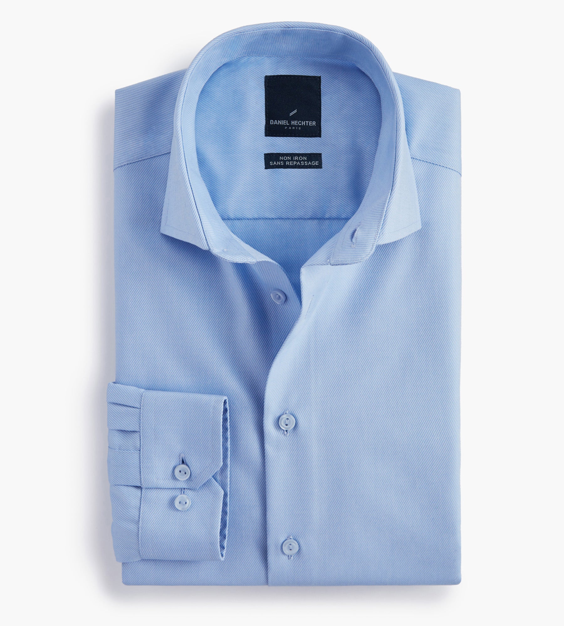 Modern Fit Non-Iron Twill Dress Shirt | Hechter Paris | Mr