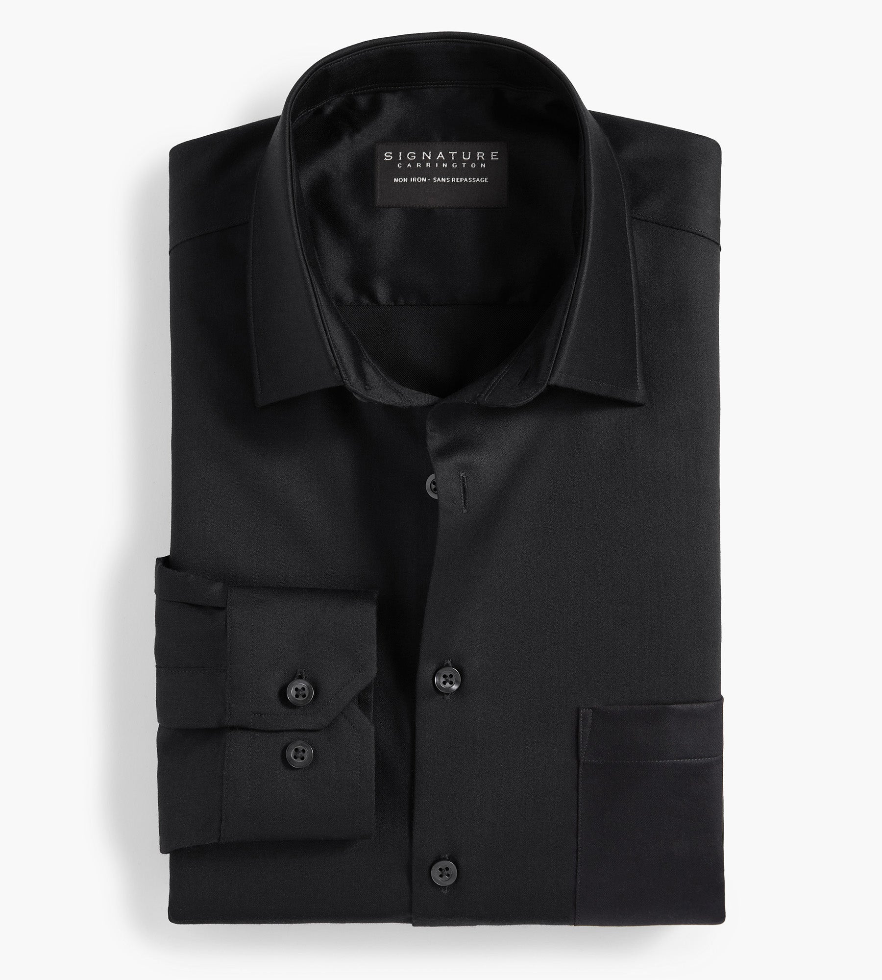 Classic Fit Non-Iron Sateen Dress Shirt | Signature Carrington | Mr. Big & Tall Men's Clothing | Shop online and in-store for Solid Dress Shirts designed for the plus-size man, shipping available Classic Fit Non-Iron Sateen Dress Shirt | Signature Carrington | Mr. Big & Tall Men's Clothing | Shop online and in-store for Solid Dress Shirts designed for the plus-size man, shipping available